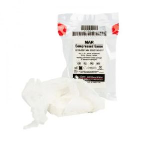 Стерильний компресований бинт NAR Compressed Gauze Марля компресована для перев'язки та тампонування