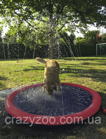 Бассейн для собак Nobby Splash Pool M с фонтанчиками красный Ø 100 см 62295