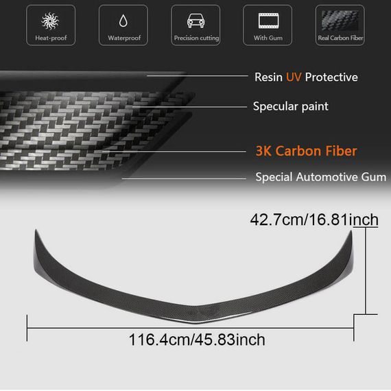 Спойлер V4 (Карбон) для Cadillac ATS 2012-2019 гг | Зображення 4