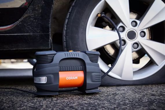 Компресор автомобільний двопоршневий OSRAM OTI830 12В 180W, LED дисплей, автостоп | Зображення 1