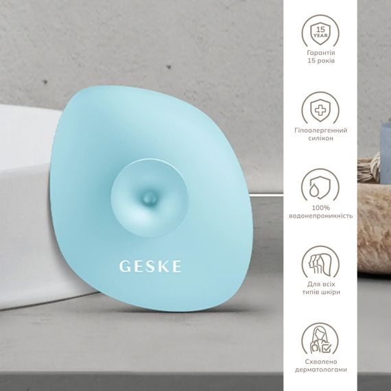 Щітка для обличчя GESKE Facial Brush 4в1 з тримачем white, Бірюзовий | Зображення 2