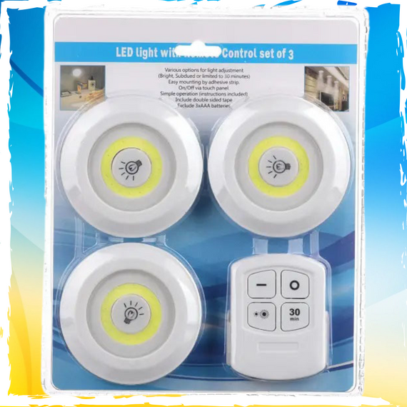 Набор LED лампы с пультом. дистанционный фонарик. лампы на батарейках