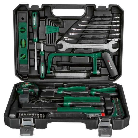 Чемодан с инструментами Parkside 64 предмета, Германия | Зображення 1