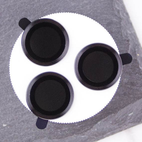 Захисне скло Metal Classic на камеру (в упак.) для Apple iPhone 16 Pro (6.3") / 16 Pro Max (6.9") Чорний / Black | Зображення 1