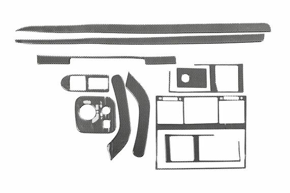 Накладки на Панель Приборов Карбон для Mercedes G сlass W463 1990-2018 гг | Зображення 1
