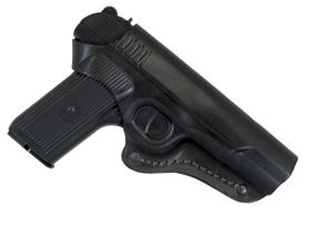 Кобура ТТ поясна формована (шкіра, чорна) MAS