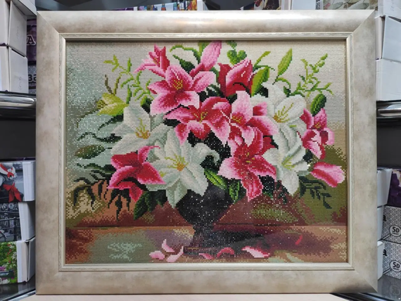 Алмазна мозаїка Лілії 40х50 см ColorArt  SP021 | Зображення 6