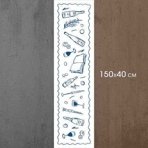 Доріжка на стіл Вино та книжки 150x40 см (DR__24S001) | Зображення 2