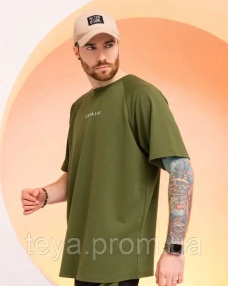 Футболка для чоловіків колір хакі розмір XXL FI_007028 | Зображення 1