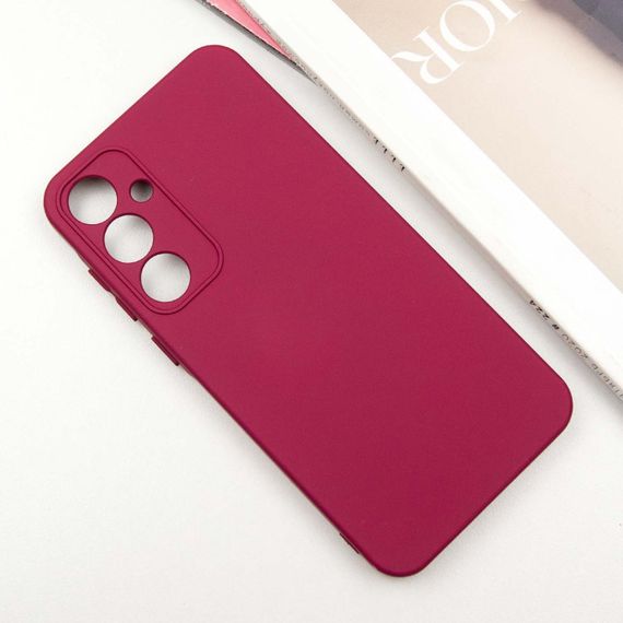 Чохол Silicone Cover Lakshmi Full Camera (AA) для Samsung Galaxy S25 Бордовий / Marsala | Зображення 1