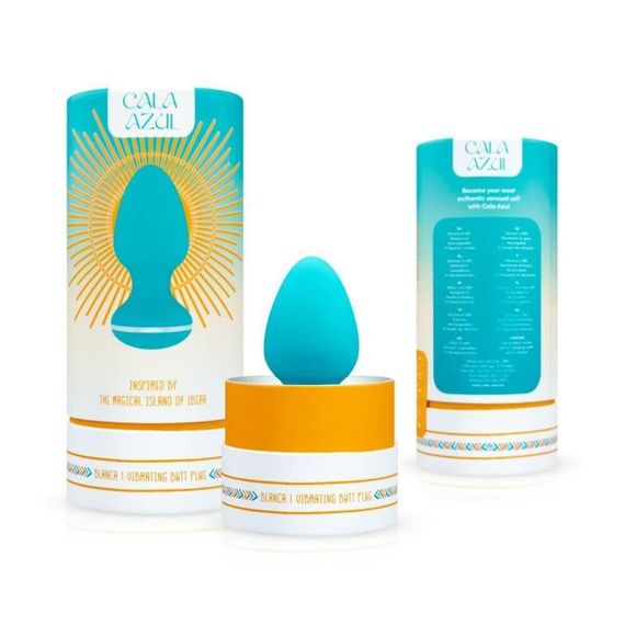 Анальна вібропробка Cala Azul – Blanca Vibrating anal plug, 10 режимів Sex Aura | Зображення 8