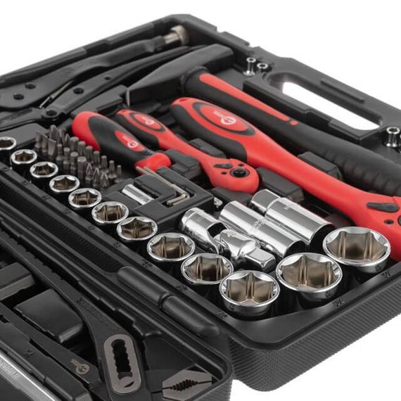 Професійний набір інструментів 1/2", 1/4", 72 од. INTERTOOL ET-6073 | Зображення 5