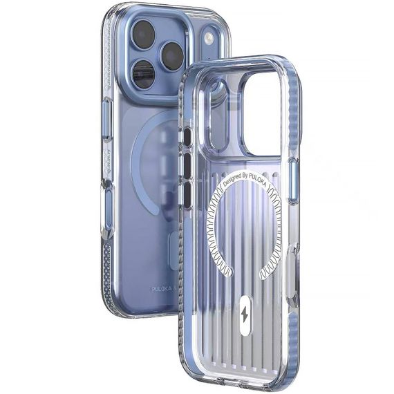 Чохол TPU+PC Puloka Resplendent with Magnetic Fit для Apple iPhone 17 Pro / 18 Pro (6.3") Light Blue | Зображення 1