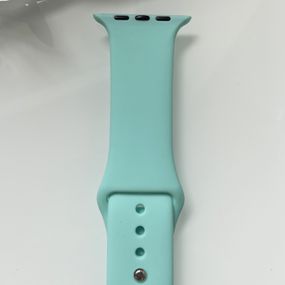 Силіконовий ремінець для розумного годинника Smart Watch 38/40 (Бірюзовий)