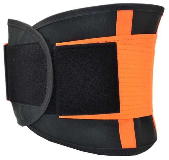 Компрессионный пояс Мадмакс MFA-277 Slimming belt Black/neon orange S | Зображення 3