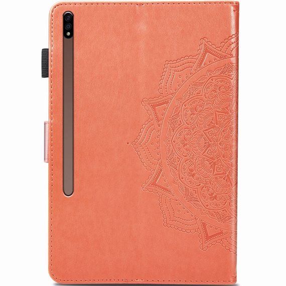 Кожаный чехол Art Case с визитницей для Samsung Galaxy Tab S7+ Оранжевый | Зображення 1