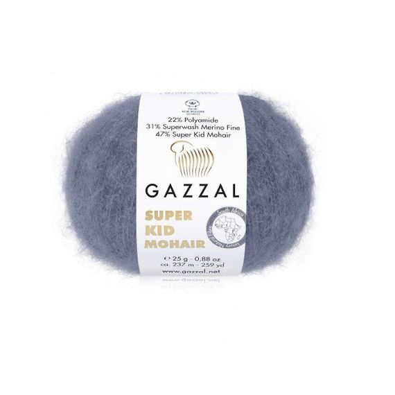 Super Kid Mohair № 64411 Gazzal Турецька пряжа для в'язання нитки кід мохер 64411