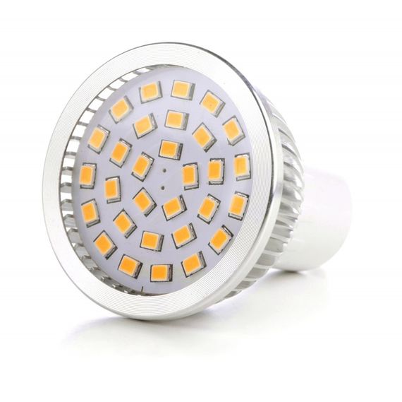 Лампа светодиодная LED 4.6W GU10 WW MR16 220V