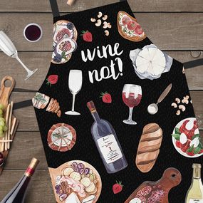 Фартук полноцветный Сolorful Wine not?