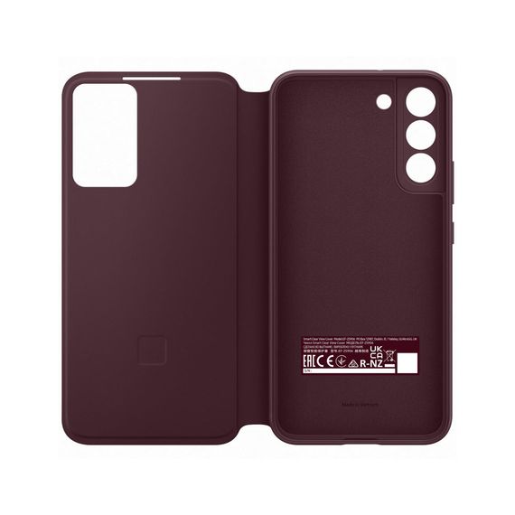 Чохол до мобільного телефона Samsung Smart Clear View Cover Galaxy S22 Plus Burgundy (EF-ZS906CEEGRU) | Зображення 3