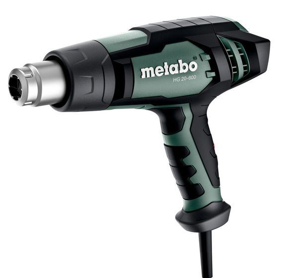 Metabo Фен будівельний HGE 23-650 LCD, 2300Вт, 80-650 градусів, 150/500л/мин, 0.7кг (603065000)