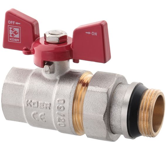 Кран с американкой 3/4" "антипротечка" (Koer KR.227-Gi) (KR0191) | Зображення 1