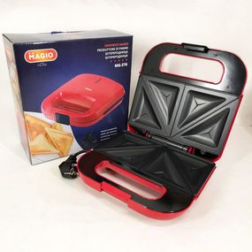 Бутербродниця для сніданків MAGIO, Бутербродниця гриль сендвічниця гриль PC-44