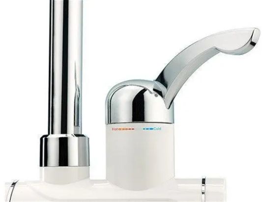 Проточний водонагрівач з LCD екраном , водонагрівач, кран | Зображення 1