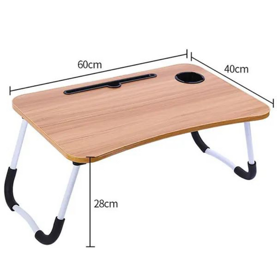 Портативний стіл для ноутбука, Столик-підставка для сніданків і ноутбука, складаний дерев'яний столик для ноутбука   знижка | Зображення 2