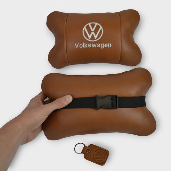 Подушка для голови в авто, Декоративные подушки с логотипом, Универсальная подушка на подголовник авто AJ-54 | Зображення 8