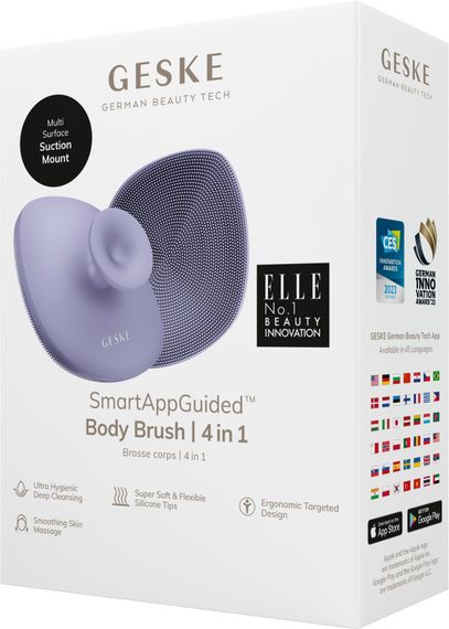 Щітка для тіла GESKE Body Brush 4в1 starlight, Фіолетовий | Зображення 7