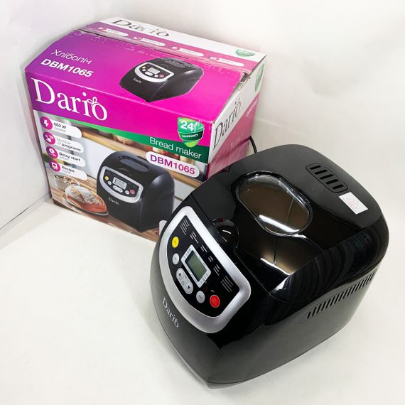 Хлебопечки для бездрожжевого хлеба DARIO DBM 1065 600 Вт, 19 програм, Свежий хлеб дома TQ-58