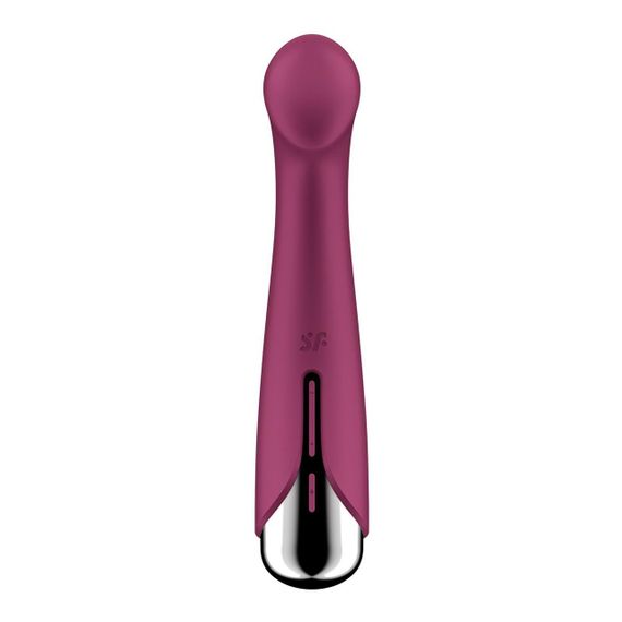 Вібратор з ротацією Satisfyer Spinning G-Spot 1 Red, плоский майданчик для стимуляції точки G Sex Aura | Зображення 5