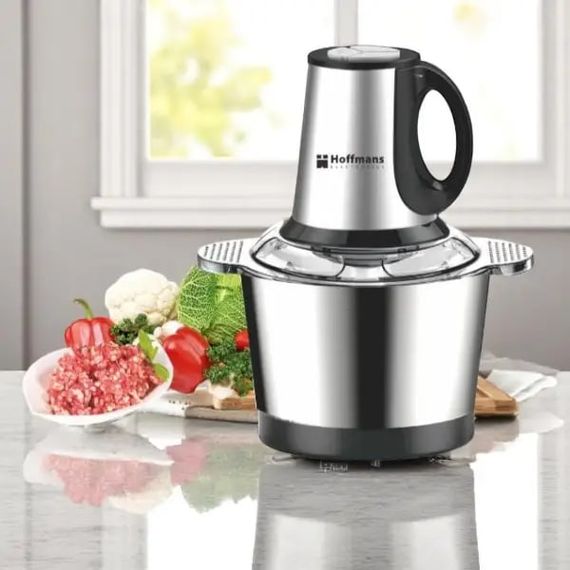 Измельчитель электрический 1800Вт Hoffmans Electronics HM-8829 • Универсальный чоппер с металлической чашей 3,5 л | Зображення 5