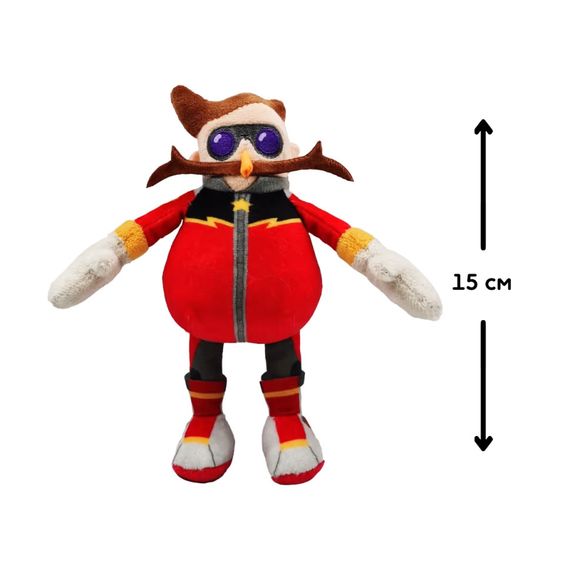 М'яка іграшка на кліпсі Доктор Еггман SONIC PRIME SON7004E 15 см | Зображення 1