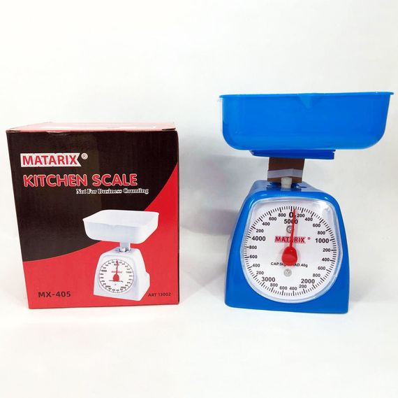 Весы для еды кухонные MATARIX MX-405 5 кг синие, Кулинарные весы для взвешивания еды HZ-41 | Зображення 6
