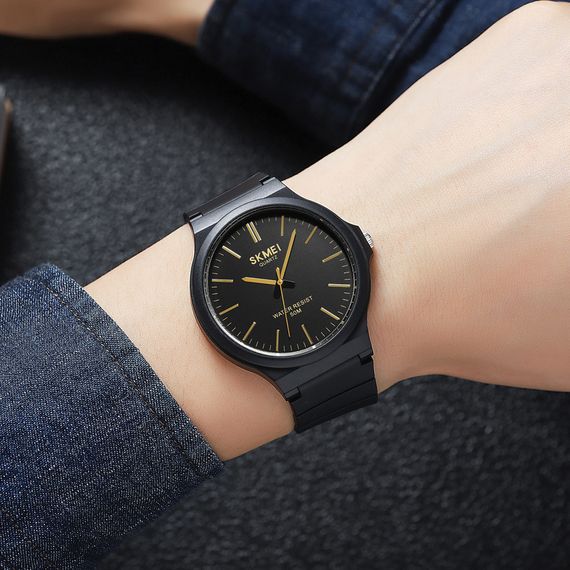 Годинник S2kmei 2108BKGD Black-Gold | Зображення 3