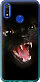 Чехол на Realme 3 Чёрная кошка "932u-1869-17620"