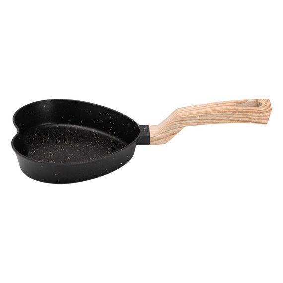 Сковорода в виде сердца с антипригарным покрытием 400 (мл) черная HP39574B | Зображення 1