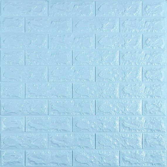 3D панель самоклеющаяся 700x770x7мм кирпич Голубой (005-7) SW-00000658