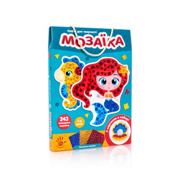 Набір для творчості "Блискуча мозаїка. Русалочка" VT4511-06 Vladi Toys, в коробці (4820234761456)