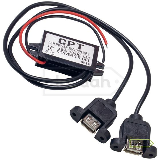 Авто / Мото зарядний пристрій USB - CPT mod 2  - гарантія від магазину