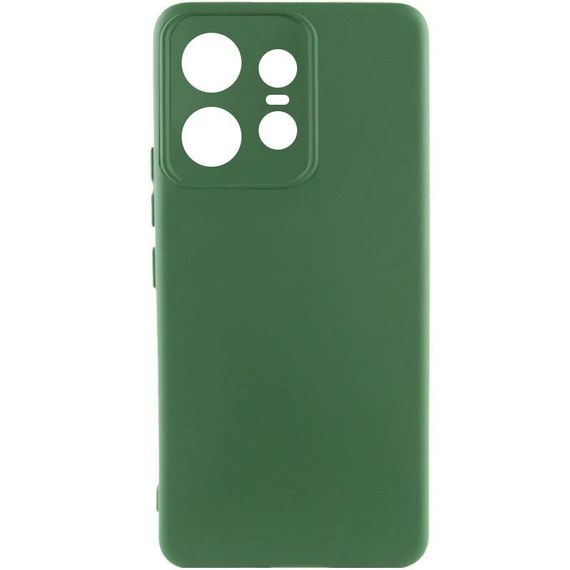 Чехол Silicone Cover Ummi Lakshmi Full Camera (AA) для Motorola Edge 50 Pro Зеленый / Dark green