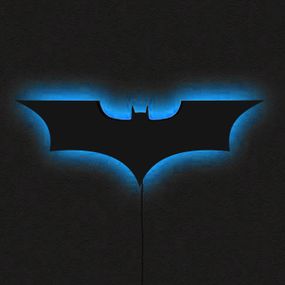 Панно декоративне картина на стіну Бетмен LED 16 кольорів телефон 500х175 acr-p000155