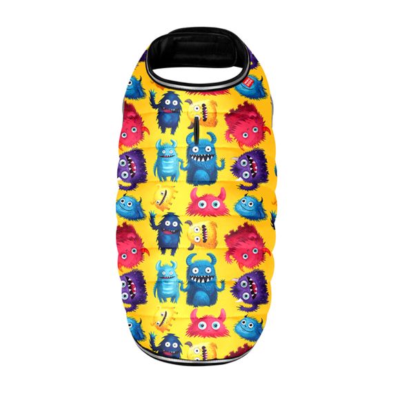 Курточка-накидка для собак WAUDOG Clothes, рисунок "Мохнатые монстры", M, А 37 см, B 52-62 см, С 36-47 см | Зображення 2