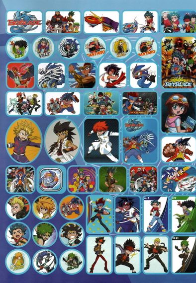Раскраска BeyBlade А4 + 100 наклеек CH2156 Jumbi (6900203254801) | Зображення 3