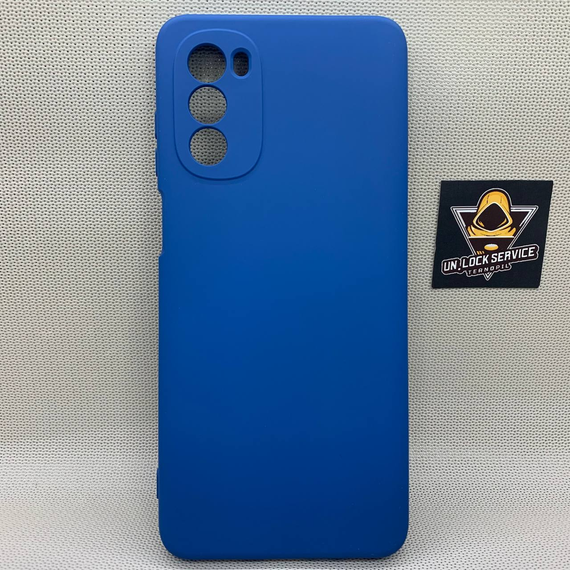 Motorola G62 SoftTouch Silicone Протиударний чохол софт тач Синій