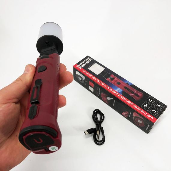 Ліхтар акумуляторний WORKLIGHT-072-XPE 10W 350Lm з гаком та магнітом, Багатофункціональний LED ліхтар | Зображення 9