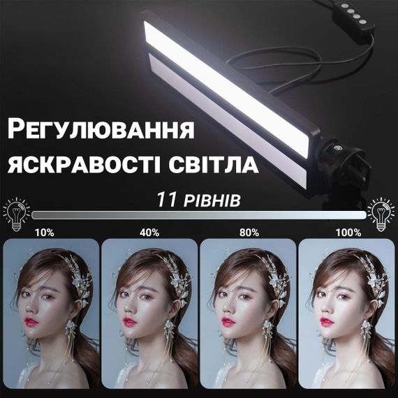 Светодиодная USB десктоп – лампа Andoer SL-01, скринбар для экрана, монитора | Зображення 7