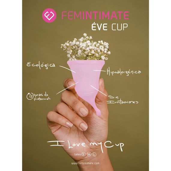 Менструальная чаша Femintimate Eve Cup New размер M, объем — 35 мл, эргономичный дизайн | Зображення 2